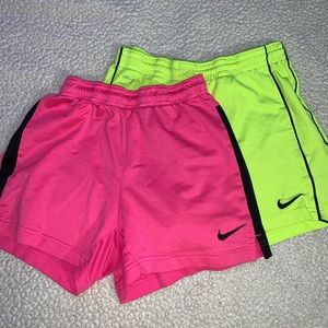 NIKE | Lot of 2 Neon Shorts